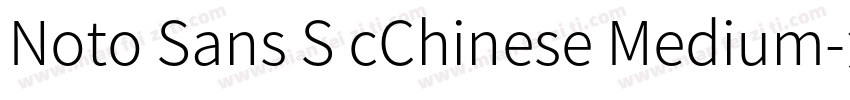 Noto Sans S cChinese Medium字体转换
